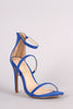 Liliana Suede Triple Straps Single Sole Heel