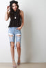Torn Denim Boyfriend Shorts