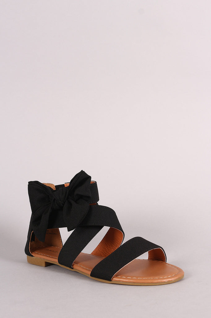 Bamboo Strappy Bow Sandal