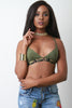 Army Band Jersey Triangle Bralette Top