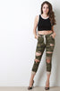 Distress Camouflage Jogger Pants