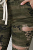 Distress Camouflage Jogger Pants