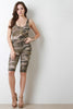 Camouflage Scoop Back Shorts Jumpsut