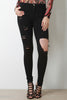 High Waist Ripped Stretchy Skinny Jeans