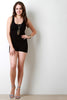 Solid Sleeveless Racerback Romper