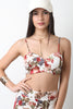 Floral Print Spaghetti Straps Crop Top