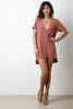 Scoop Ribbed Knit Boxy Shift Dress