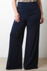 Solid High Waisted Wide Legs Pants